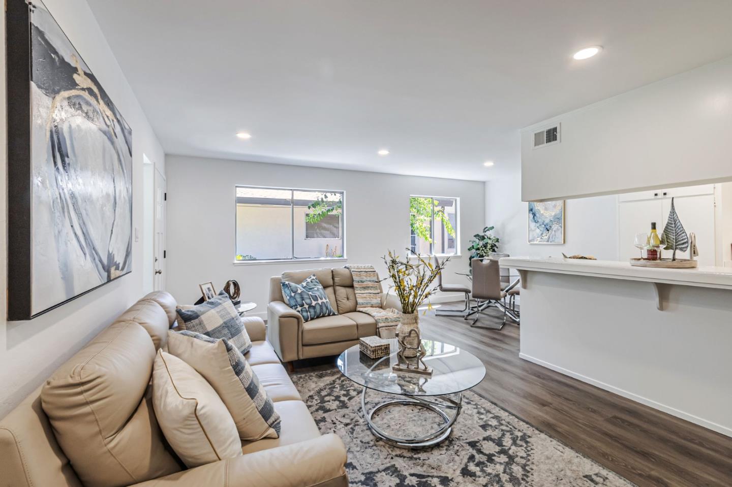 4643 Capay Drive, Unit 3 San Jose, CA 95118 - Photo 9 of 28 a living room with furniture and wooden floor