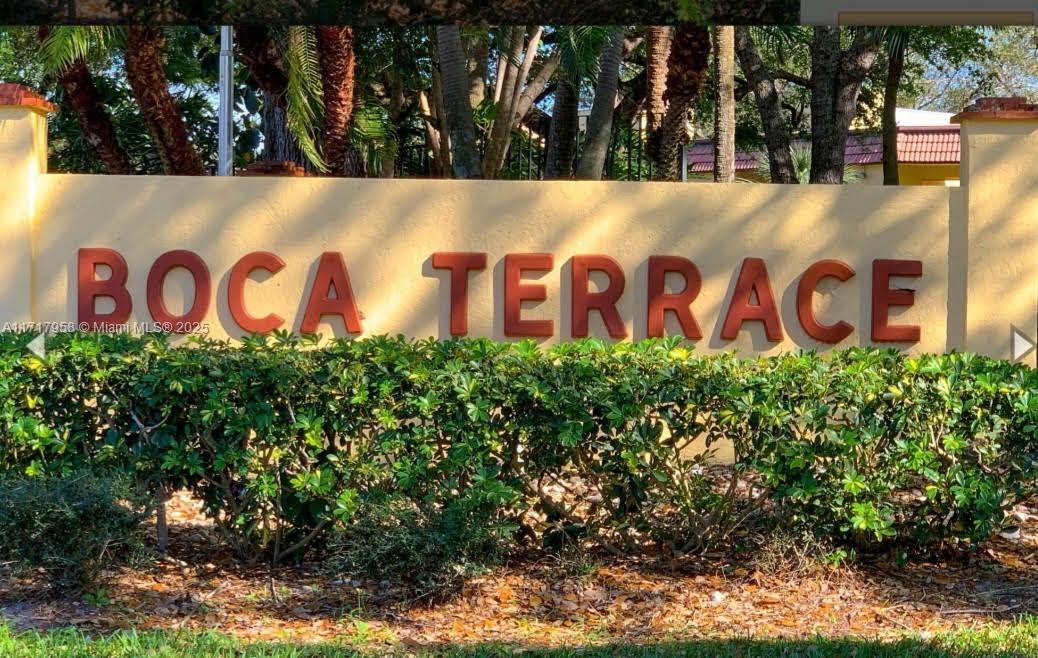 896 Southwest 9th St Circle, Unit 9 Boca Raton, FL 33486 - Photo 13 of 15 Boca Terrace 896 9 2025 signage