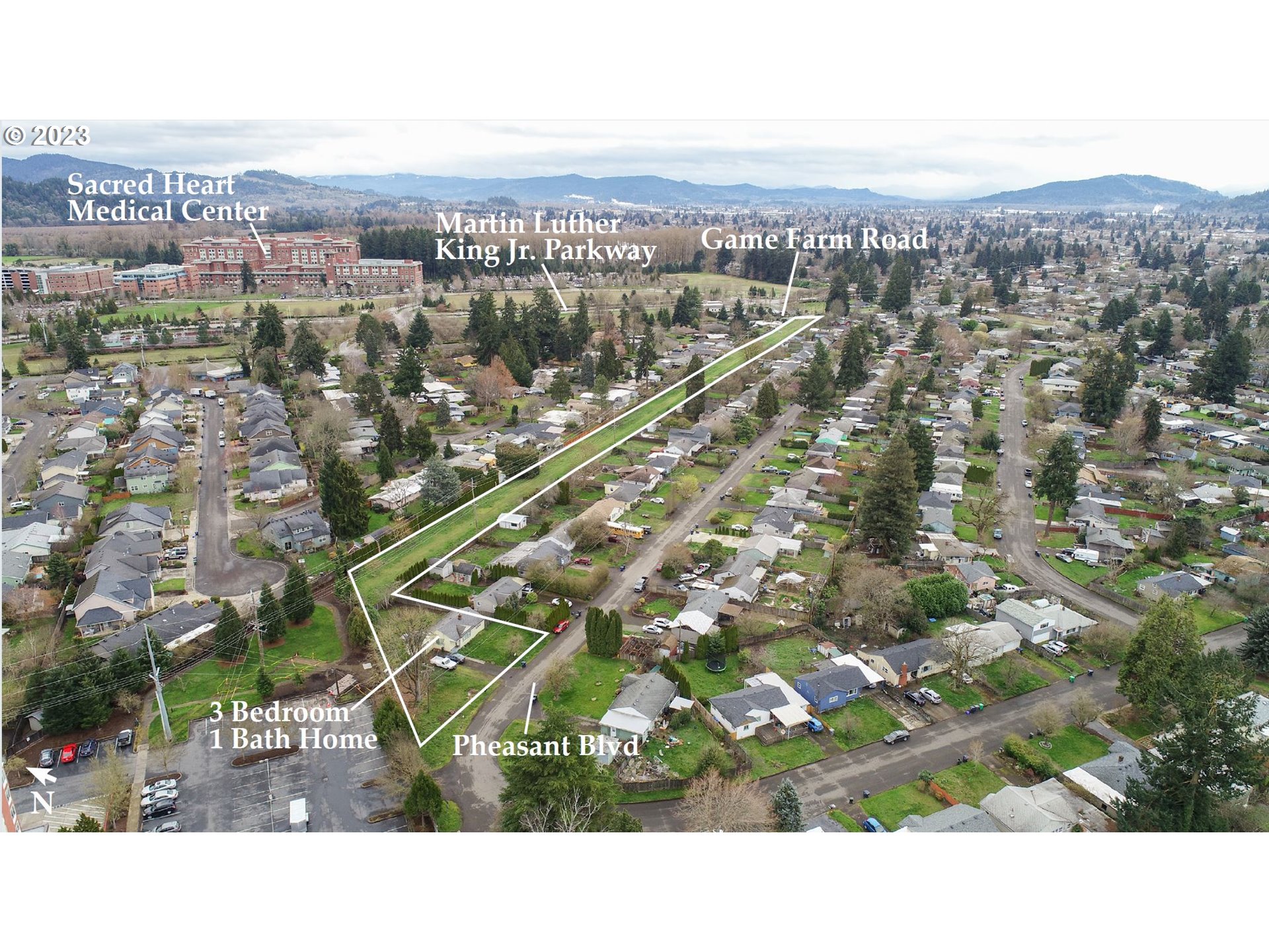 Game Farm Road Springfield, OR 97477 - Photo 1 of 6 an aerial view of multiple house