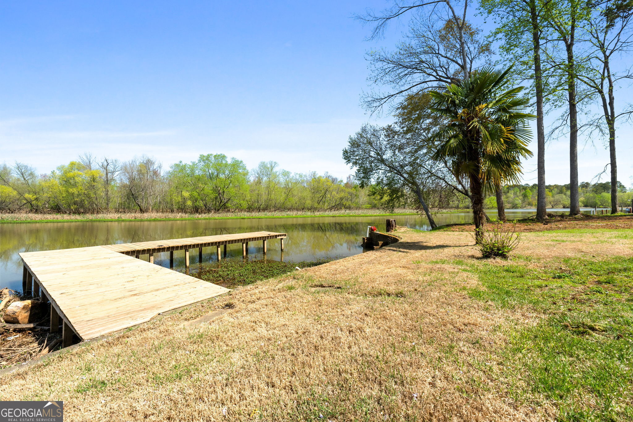 532 Henry Higgins Road Jackson, GA 30233 - Photo 27 of 46 a view of lake with a slide