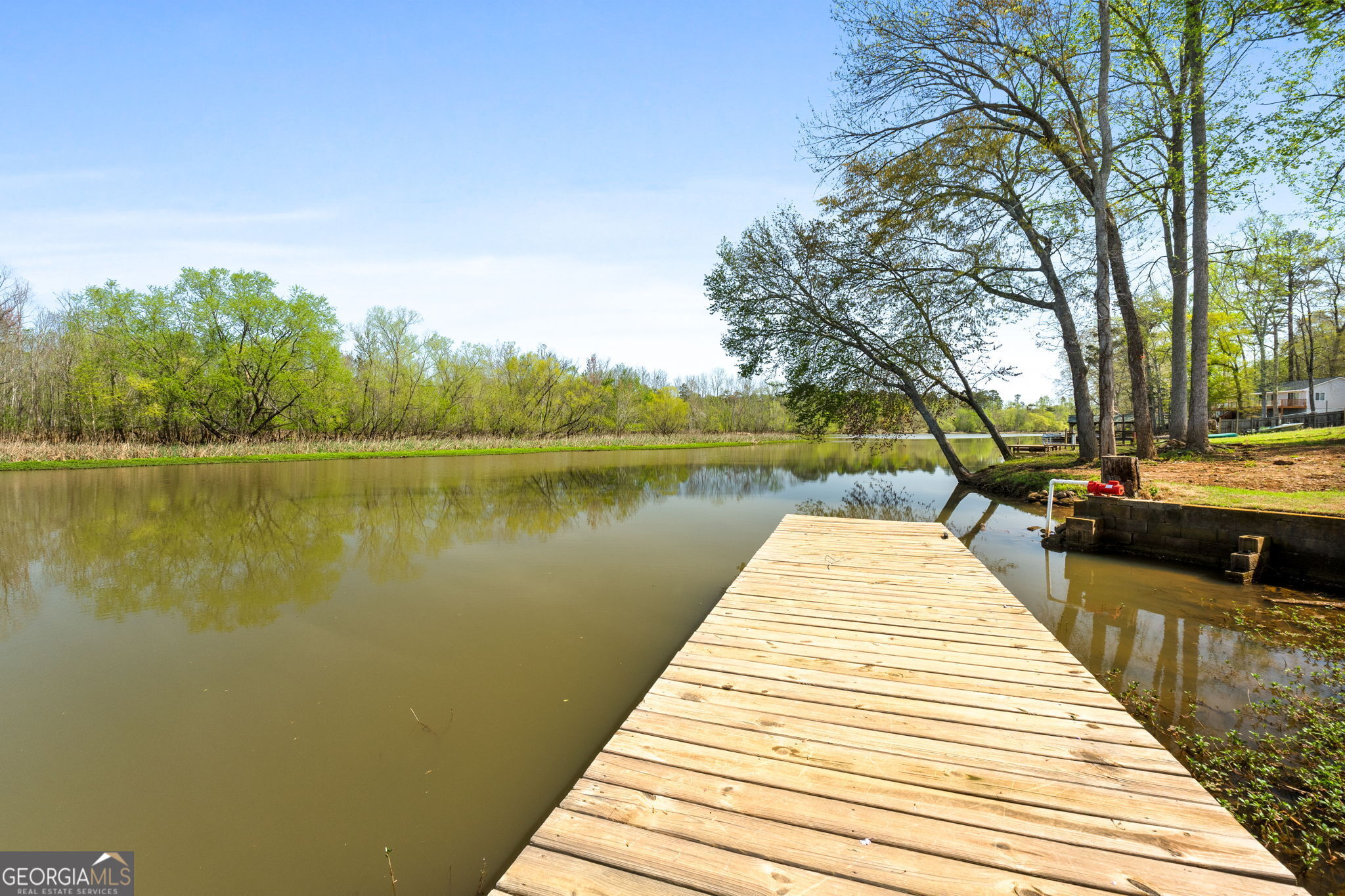 532 Henry Higgins Road Jackson, GA 30233 - Photo 28 of 46 a park with water view and a large trees with a wooden fence