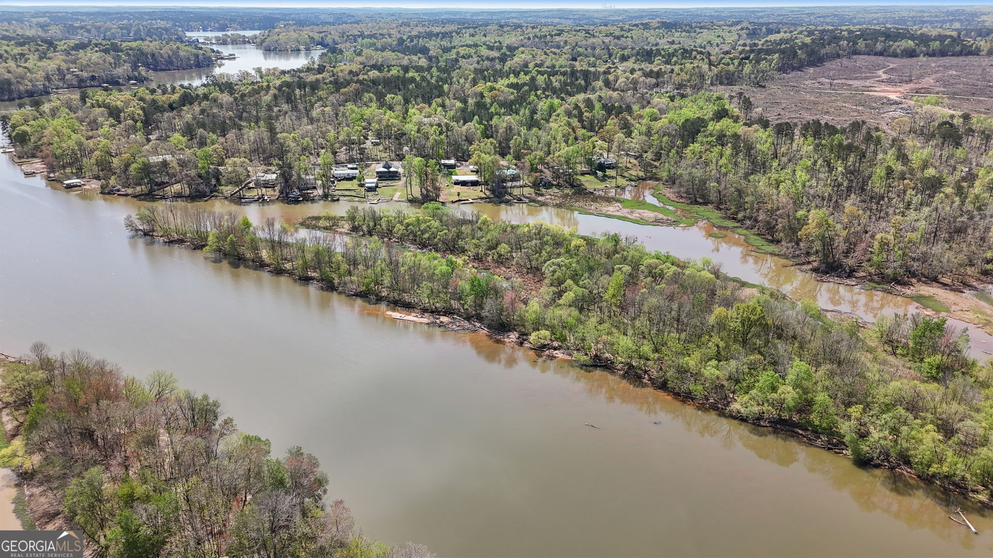 532 Henry Higgins Road Jackson, GA 30233 - Photo 37 of 46 an aerial view of a city with mountains