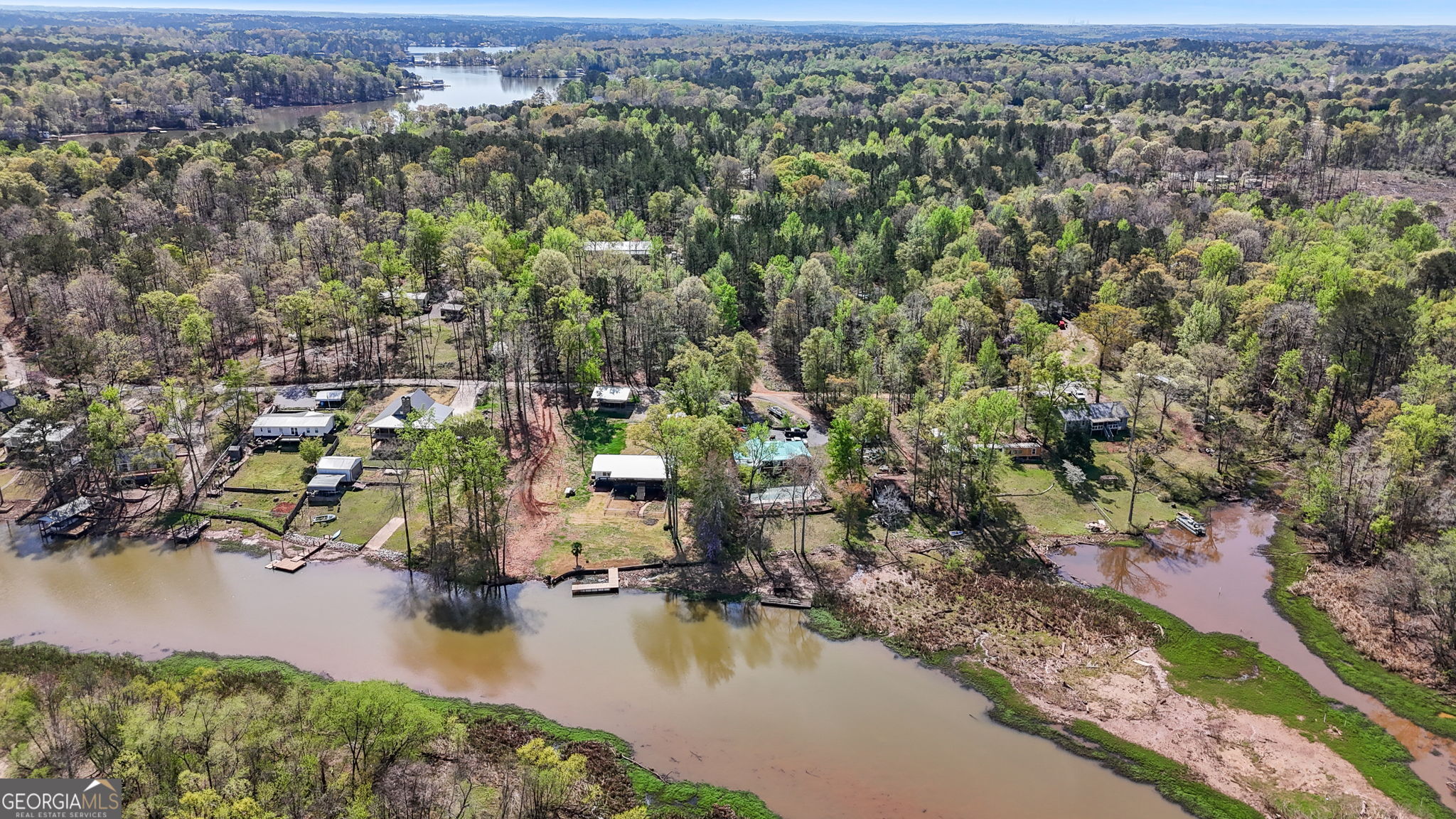 532 Henry Higgins Road Jackson, GA 30233 - Photo 40 of 46 an aerial view of residential houses with outdoor space