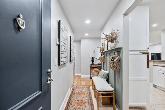 a very nice looking room with a chandelier