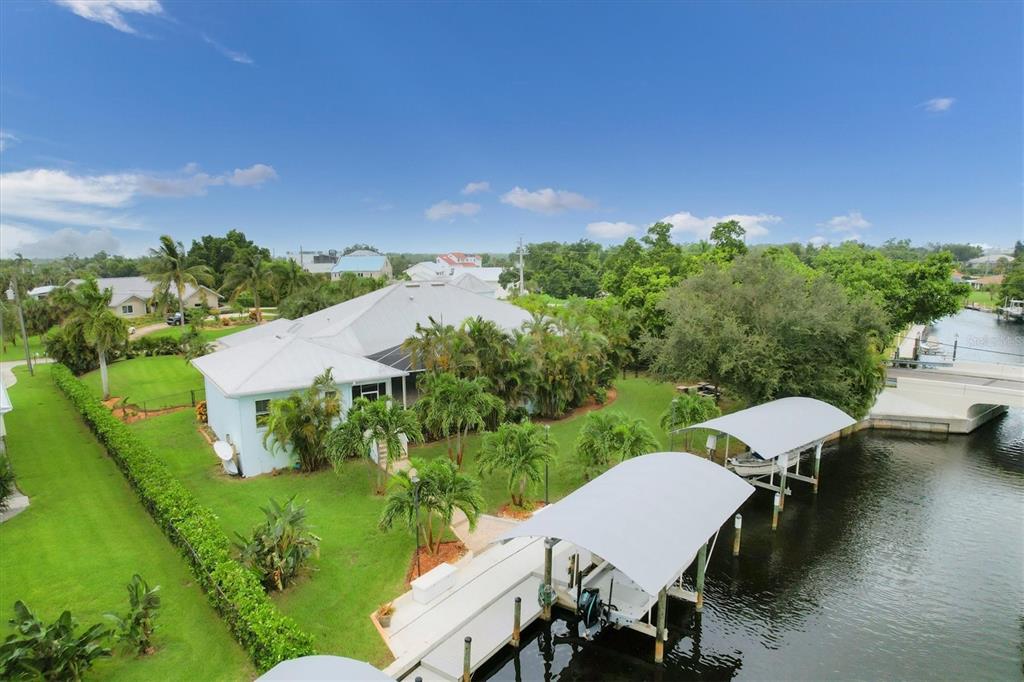 200 Capstan Drive Placida, FL 33946 - Photo 61 of 86 an aerial view of a house with swimming pool patio and yard