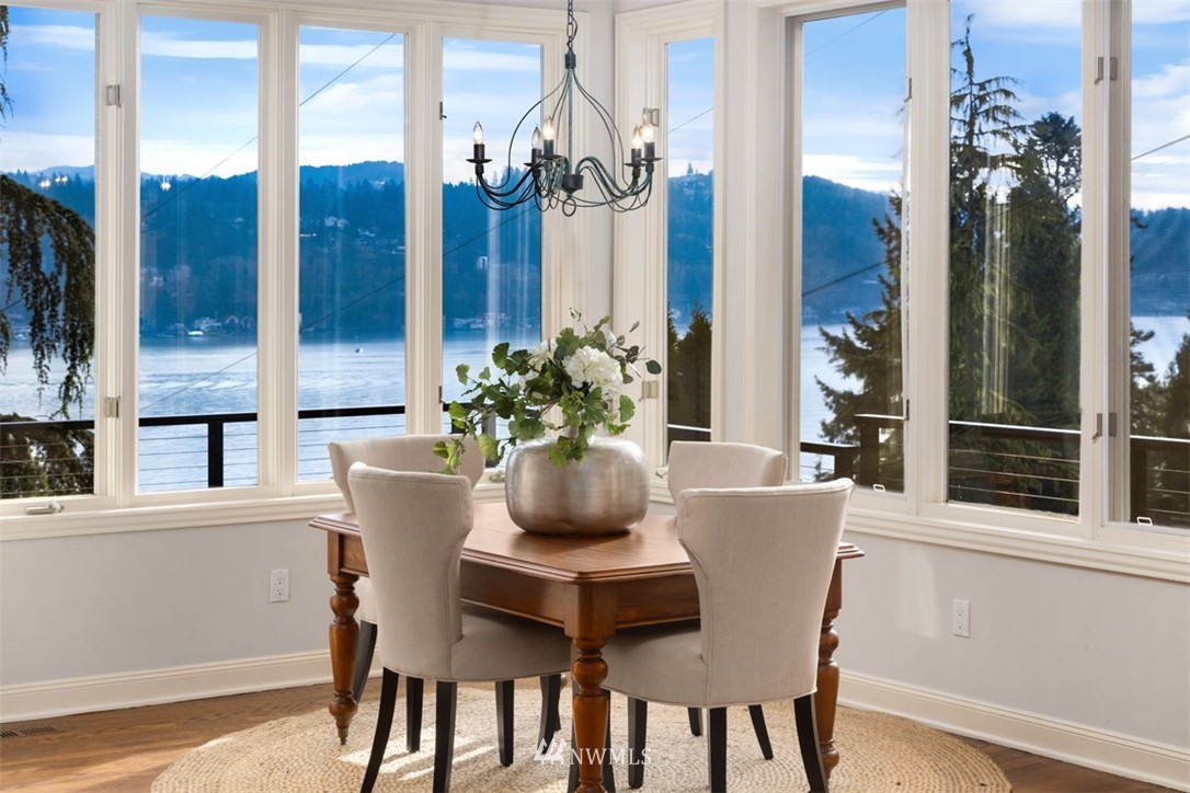 5648 East Mercer Way Mercer Island, WA 98040 - Photo 10 of 26 a dining room with furniture and window