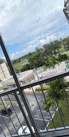 a view of a balcony from a balcony