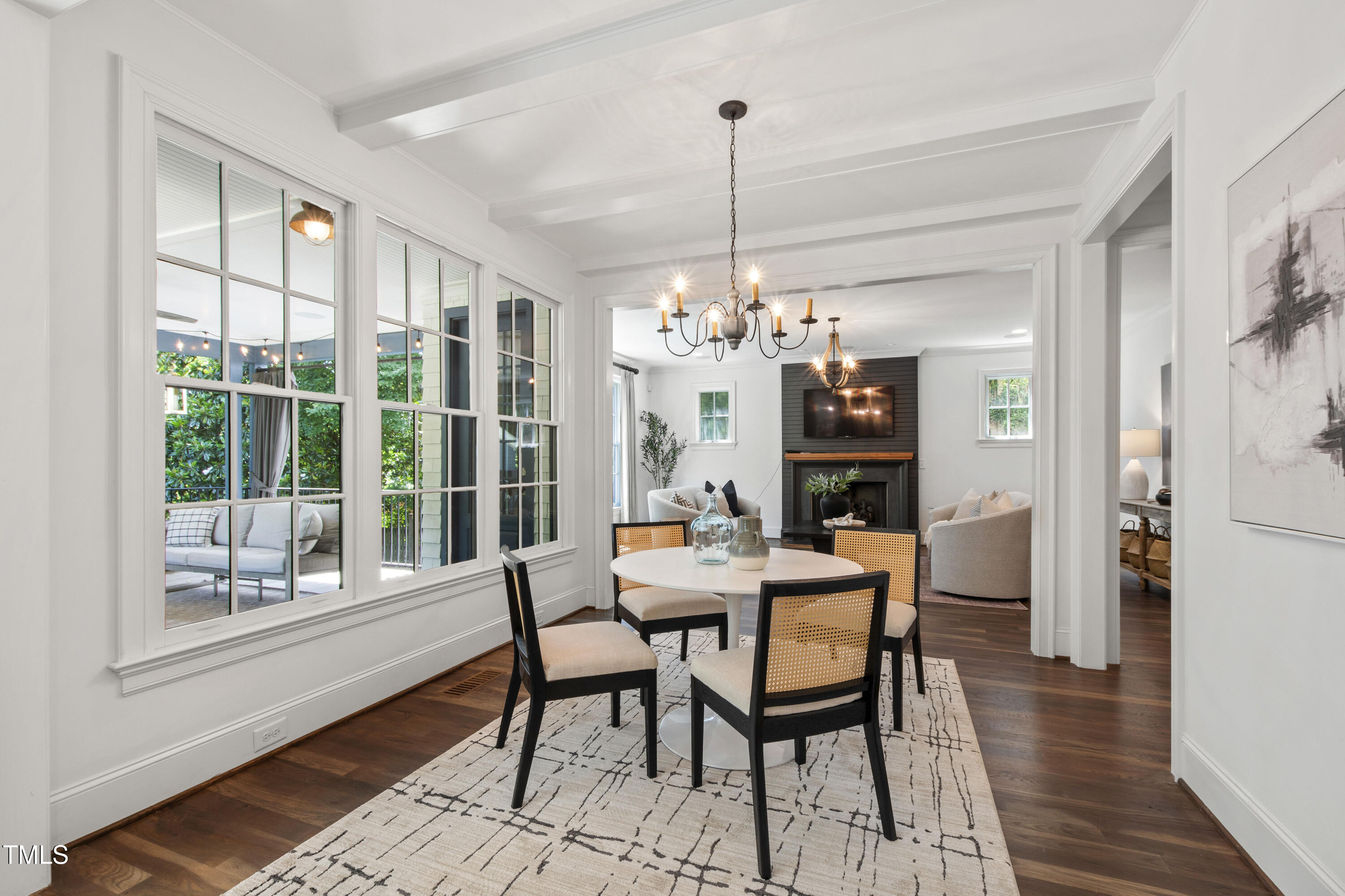 523 Vick Avenue Raleigh, NC 27612 - Photo 12 of 77 a view of a dining room with furniture window and wooden floor