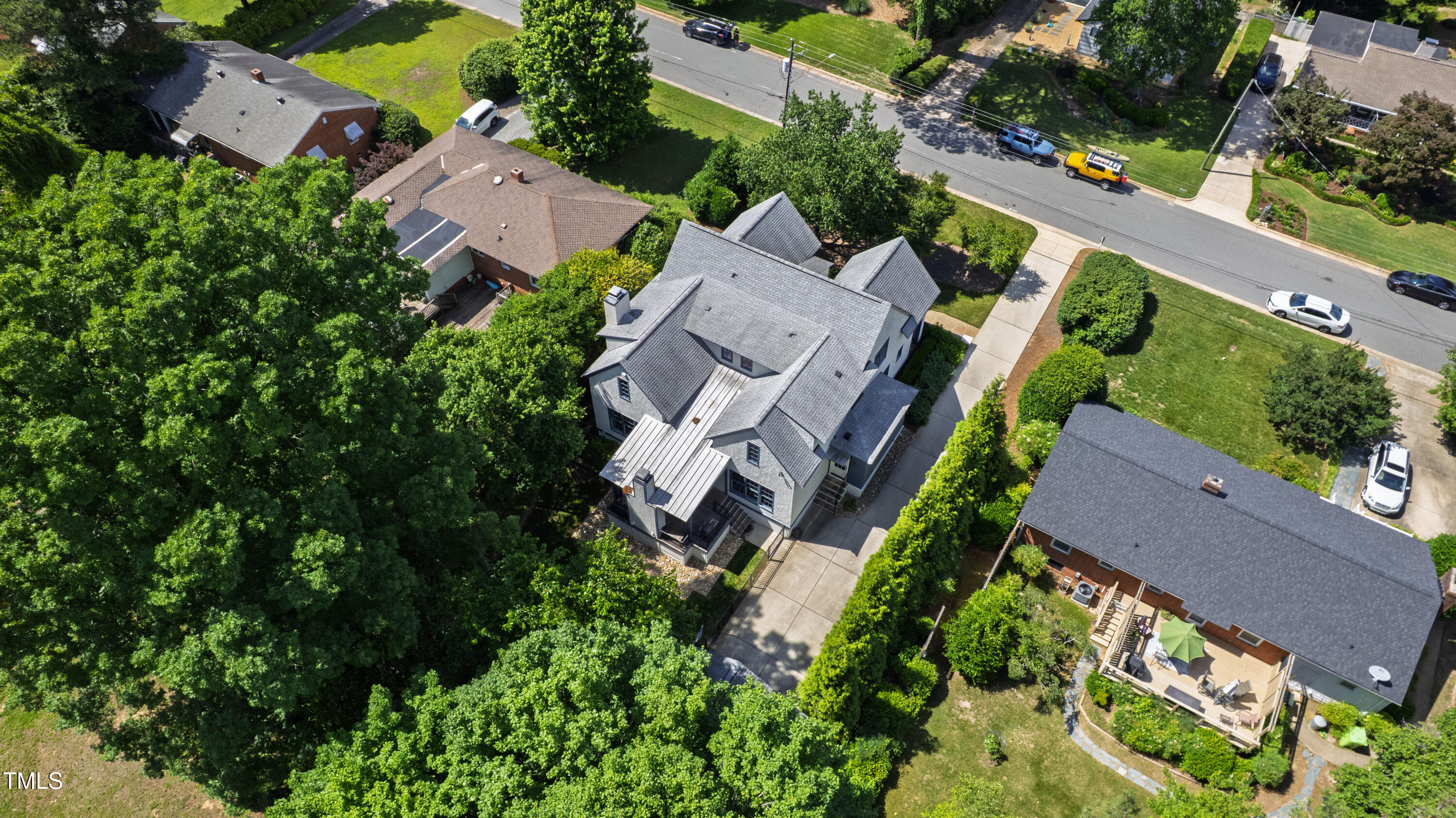 523 Vick Avenue Raleigh, NC 27612 - Photo 64 of 77 an aerial view of house with yard