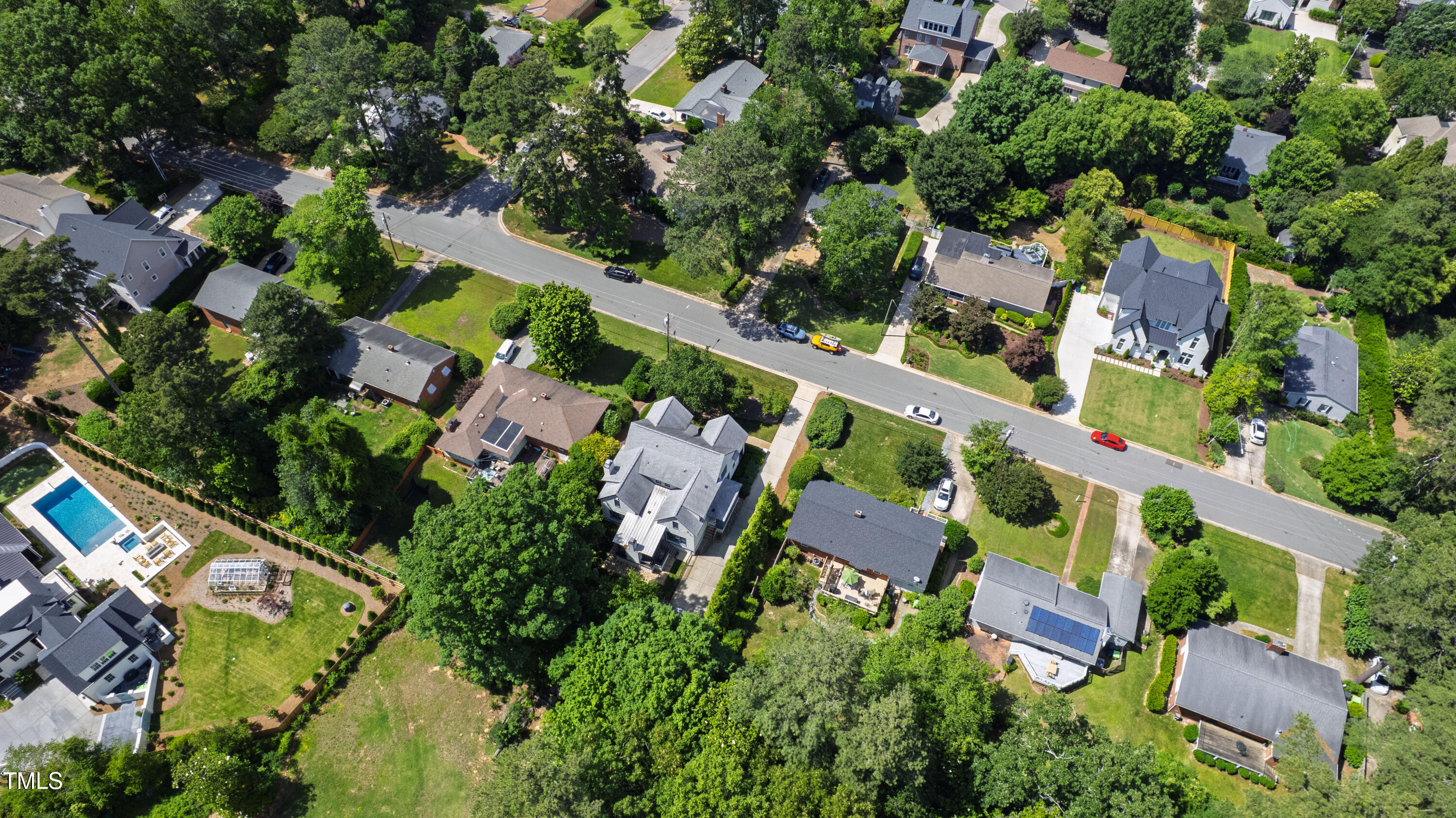 523 Vick Avenue Raleigh, NC 27612 - Photo 72 of 77 an aerial view of house with yard