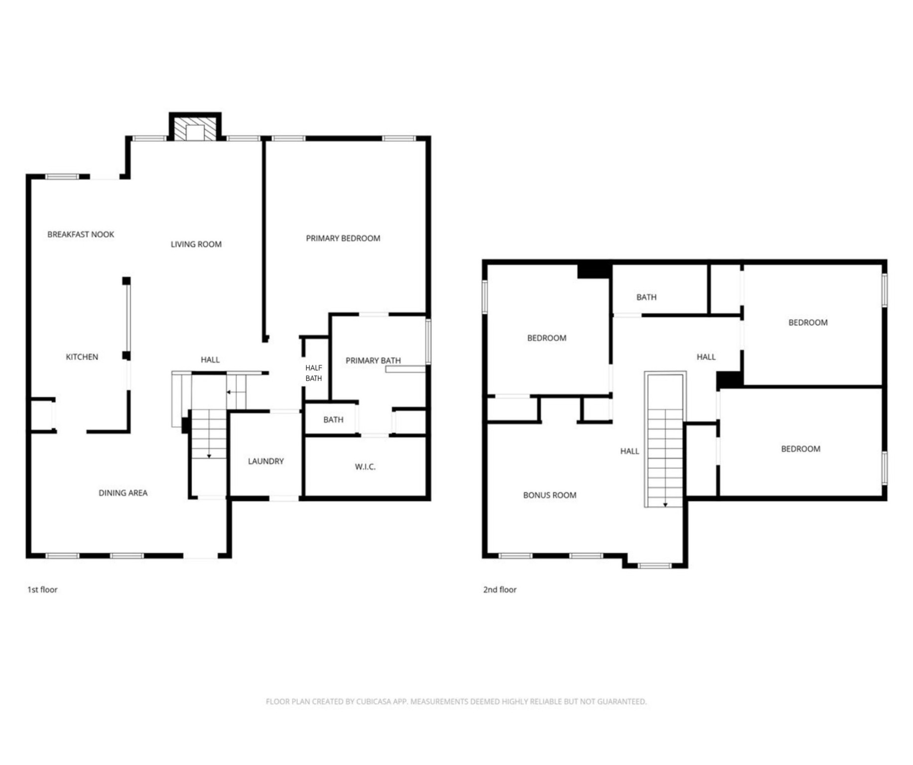 1202 Collier Point Lane Fresno, TX 77545 - Photo 29 of 29 Floorplan of the first and second floors.