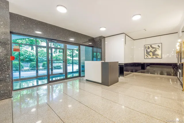 a view of a livingroom with a window