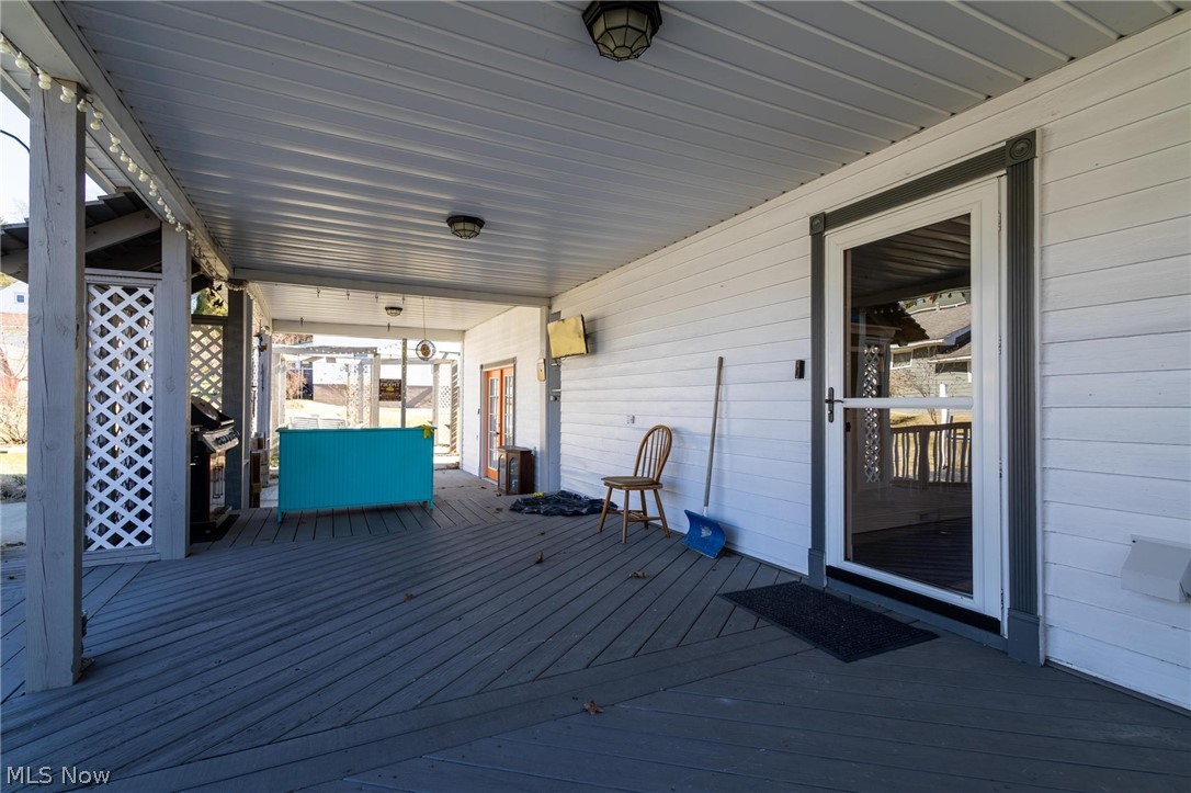 165 9th Street Wellsburg, WV 26070 - Photo 33 of 37 Wooden terrace featuring a grill