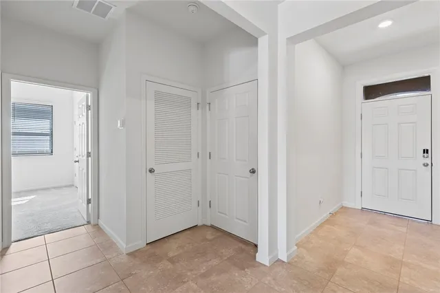 a view of an empty room