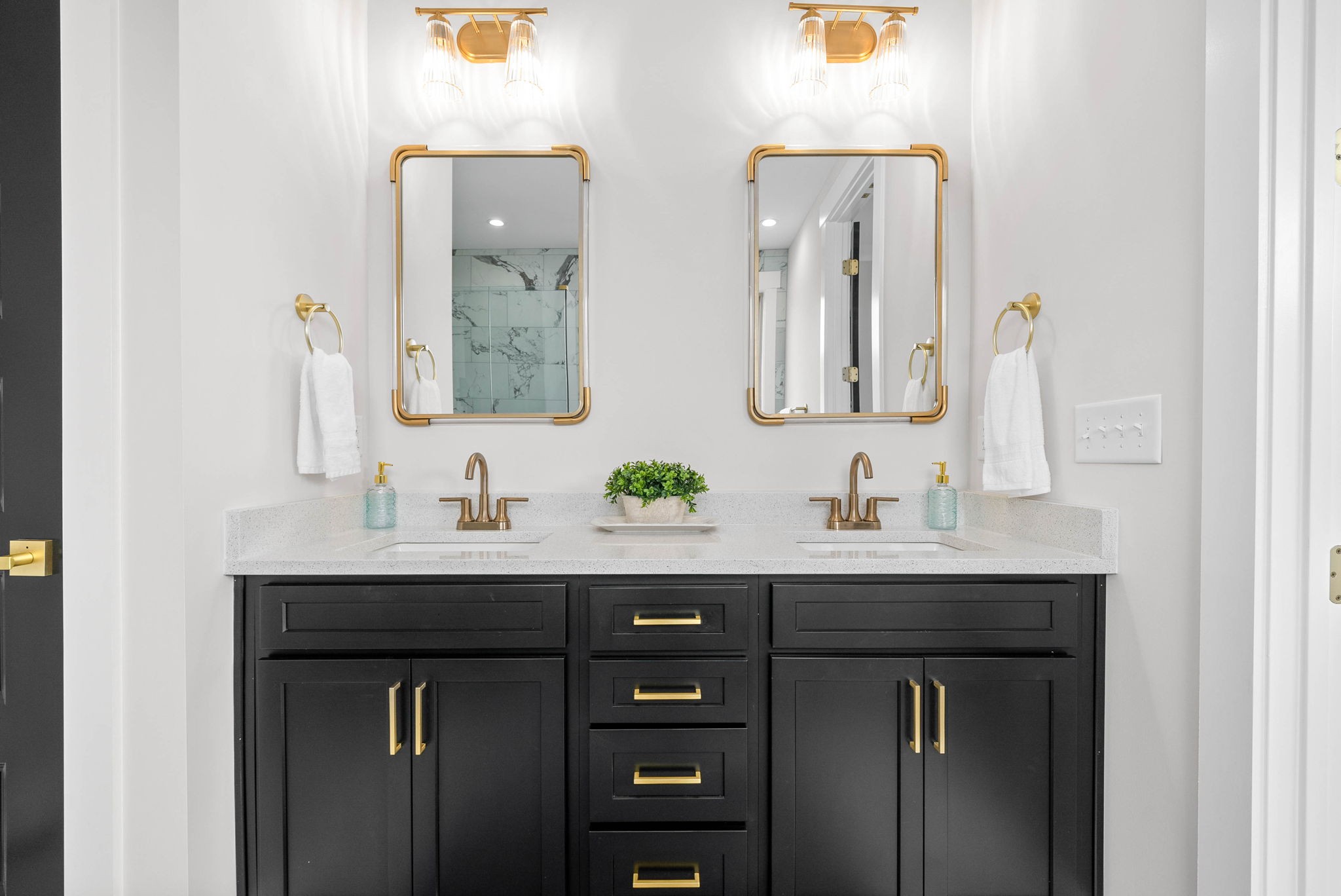 122 Augusta Trail Springfield, TN 37172 - Photo 22 of 51 a bathroom with double sink and two mirror