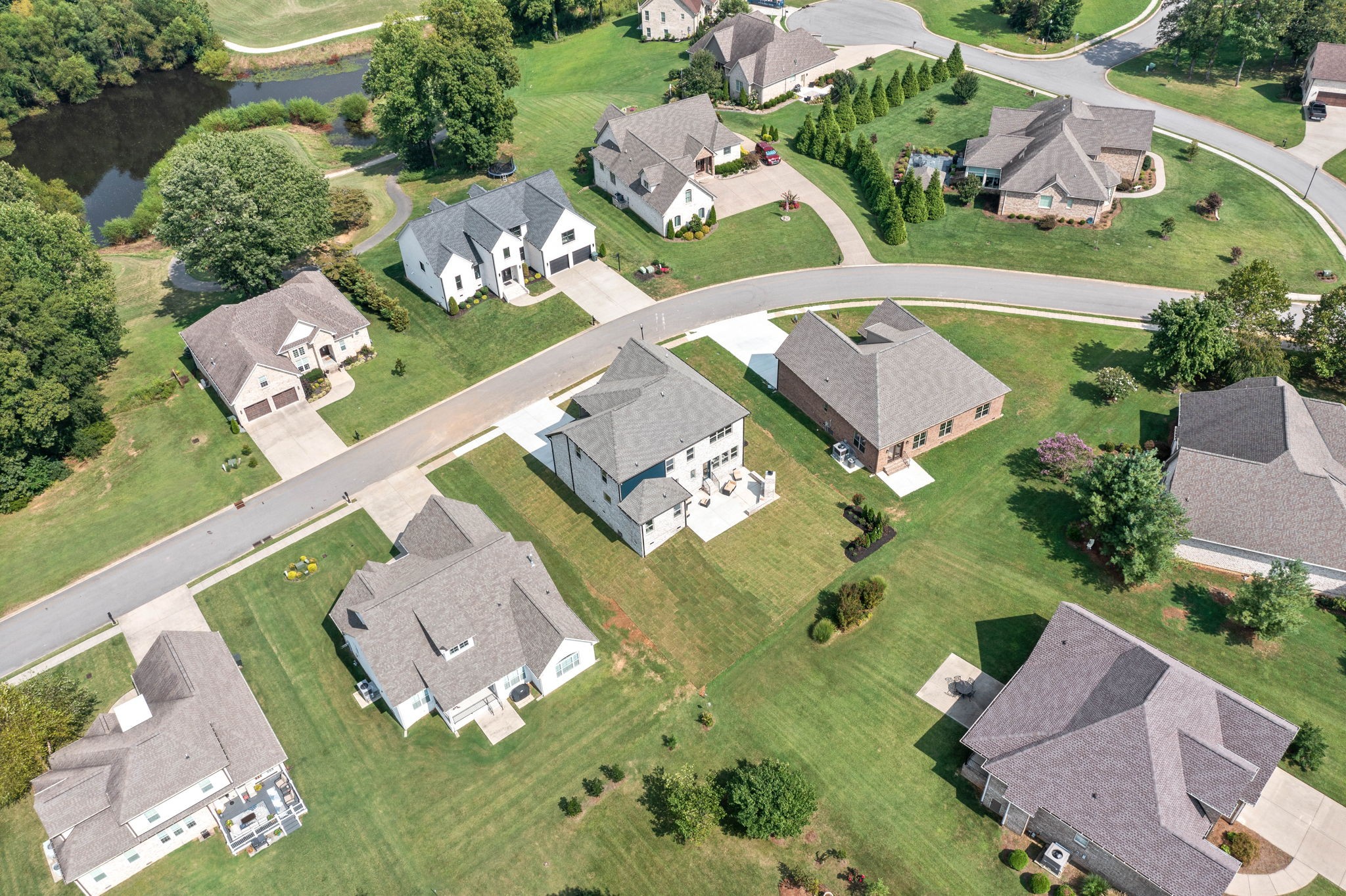 122 Augusta Trail Springfield, TN 37172 - Photo 50 of 51 an aerial view of a house with a garden