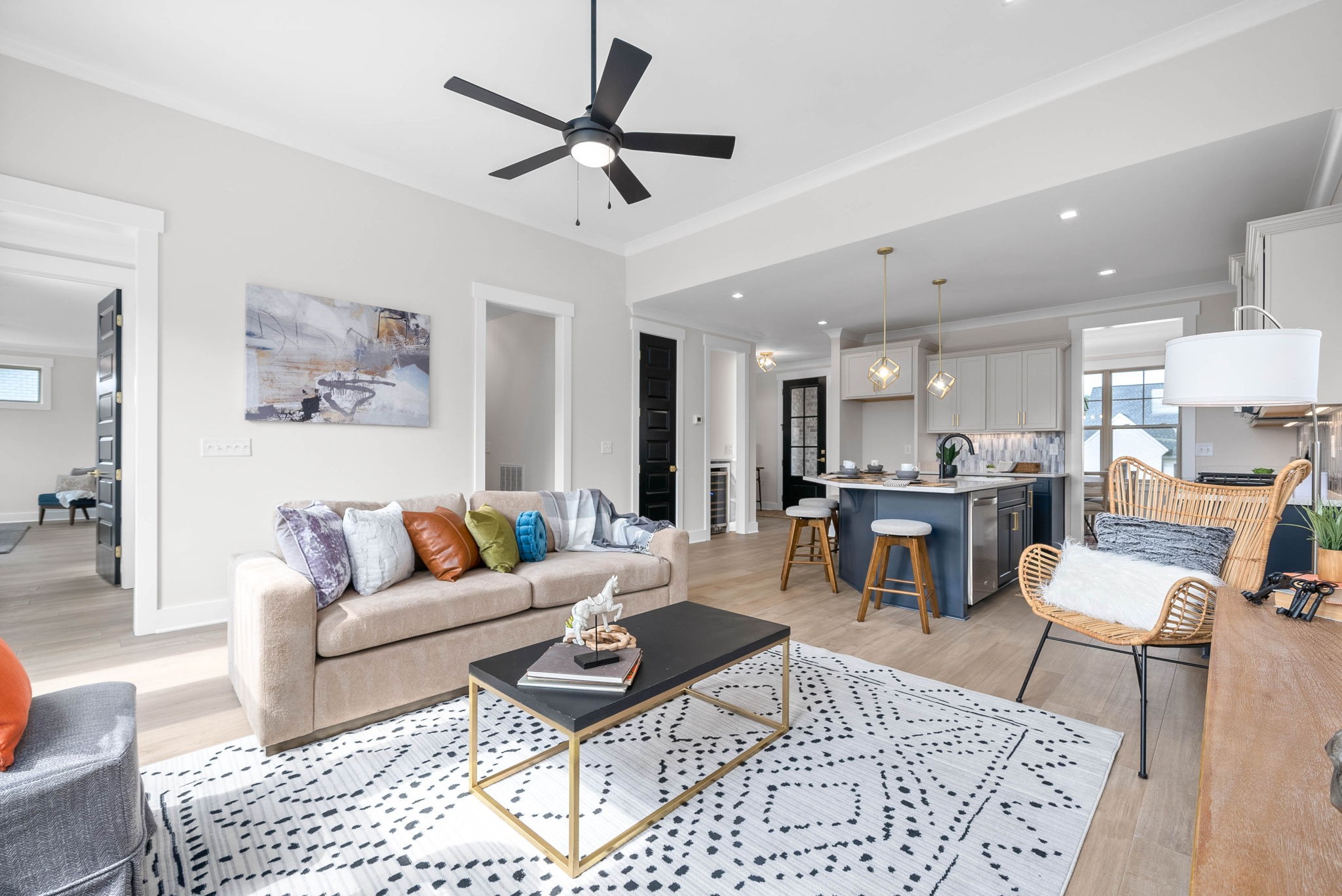 122 Augusta Trail Springfield, TN 37172 - Photo 9 of 51 a living room with furniture and kitchen view