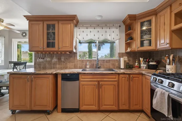 a view of a balcony with wooden floor