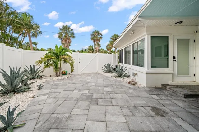a view of a entryway door front of house