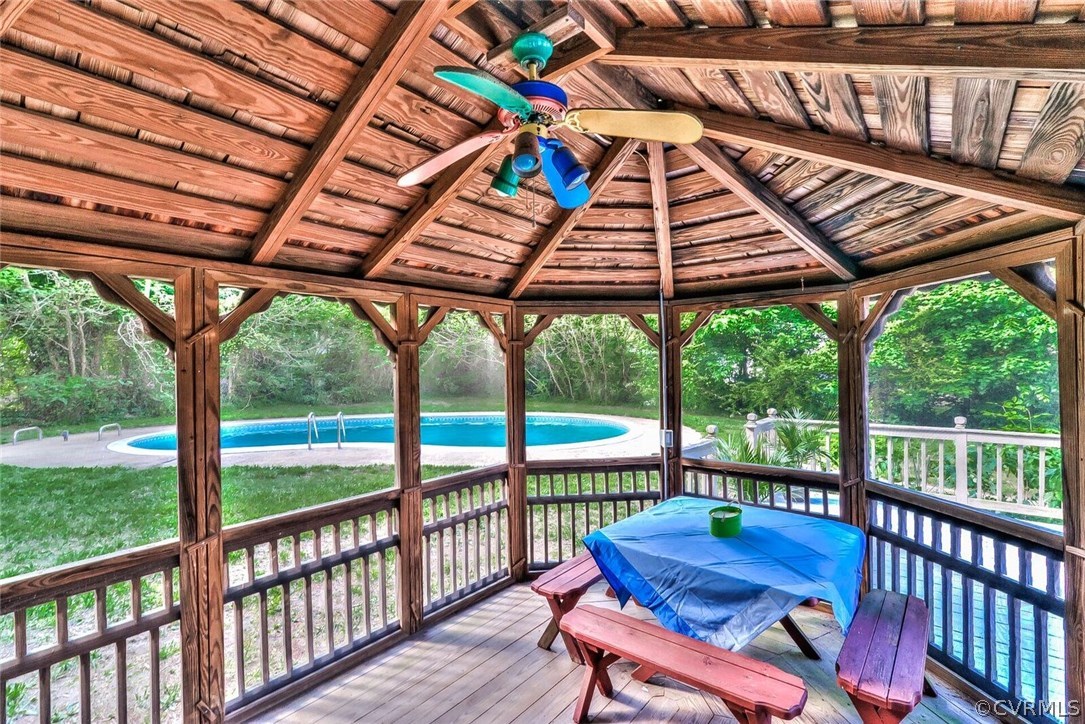 6008 Brookfield Road Richmond, VA 23227 - Photo 13 of 28 a view of a deck with wooden floor and outdoor seating
