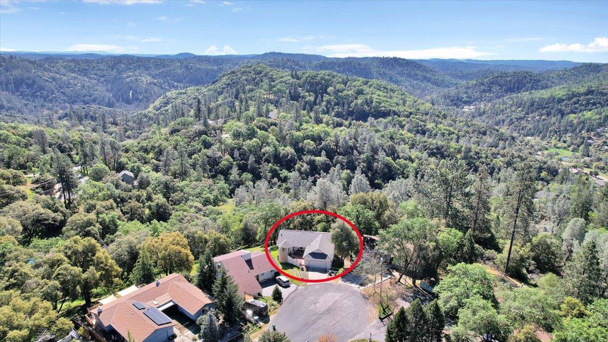 16153 Janet Way Grass Valley, CA 95949 - Photo 34 of 38 an aerial view of a house with mountain view