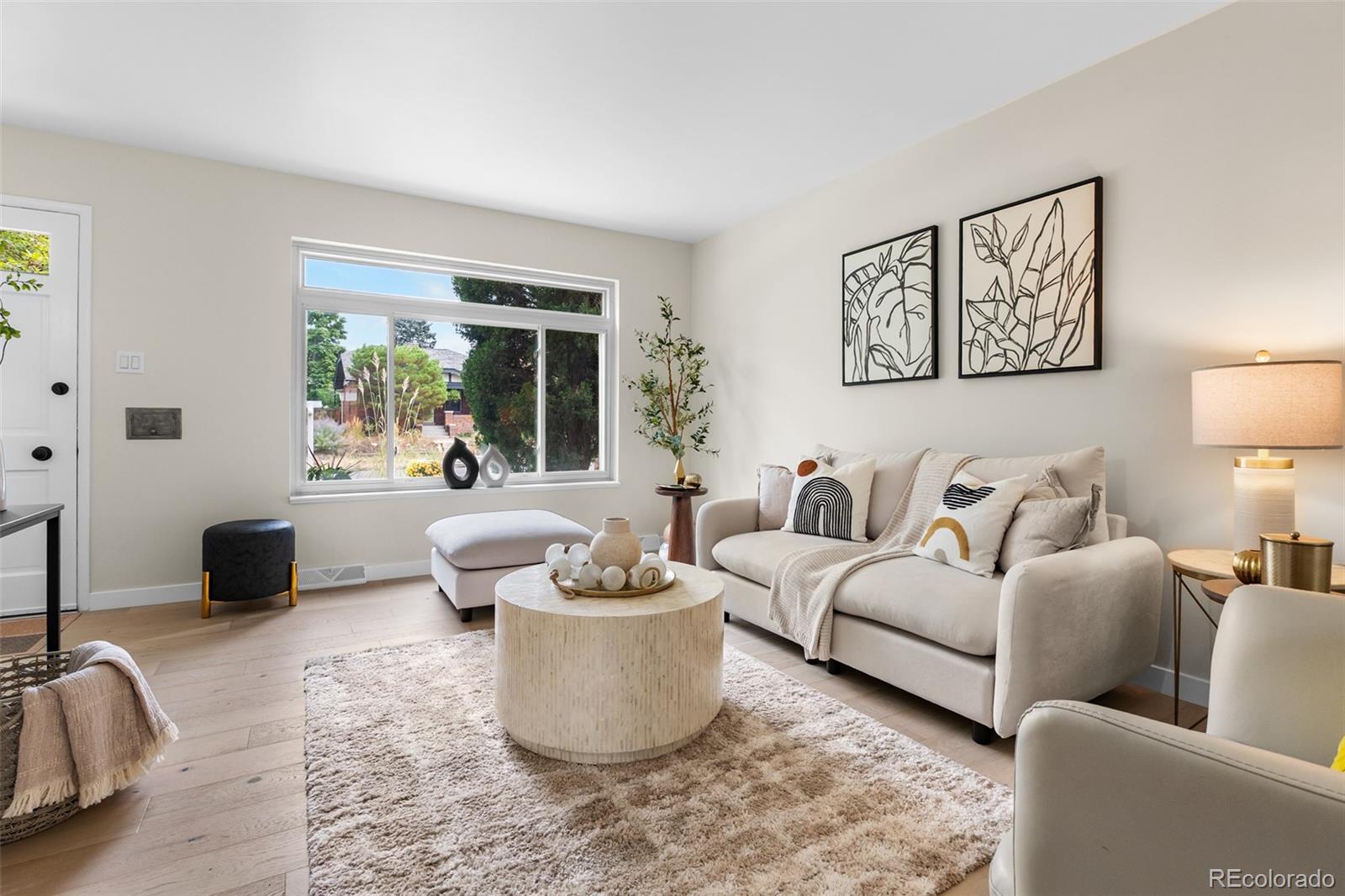 367 North Clarkson Street Denver, CO 80218 - Photo 2 of 50 a living room with furniture and a potted plant