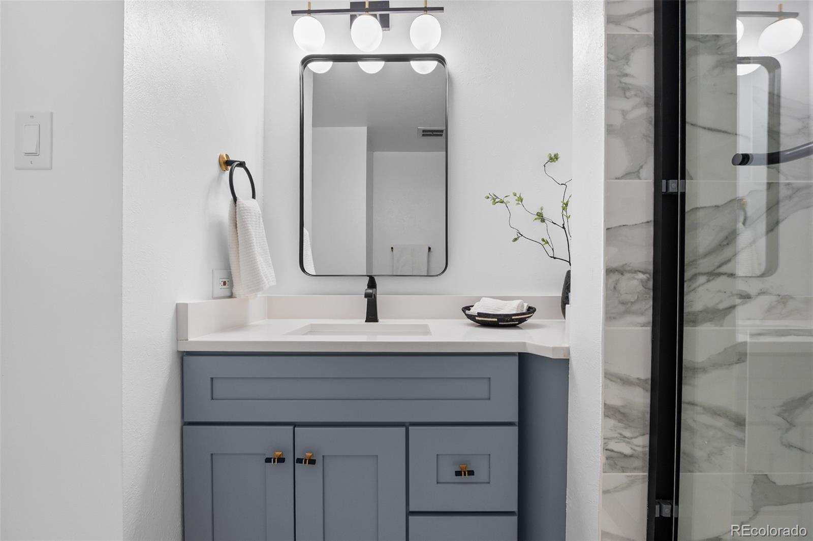 367 North Clarkson Street Denver, CO 80218 - Photo 32 of 50 a bathroom with a sink and a mirror