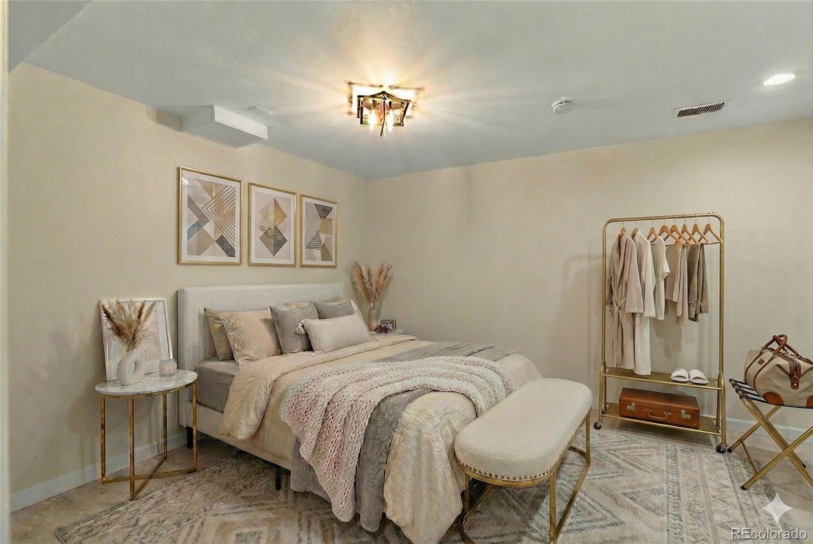 367 North Clarkson Street Denver, CO 80218 - Photo 40 of 50 a bedroom with a bed and chair