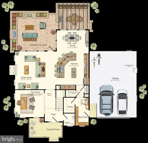 a picture of a room with a lot of white walls