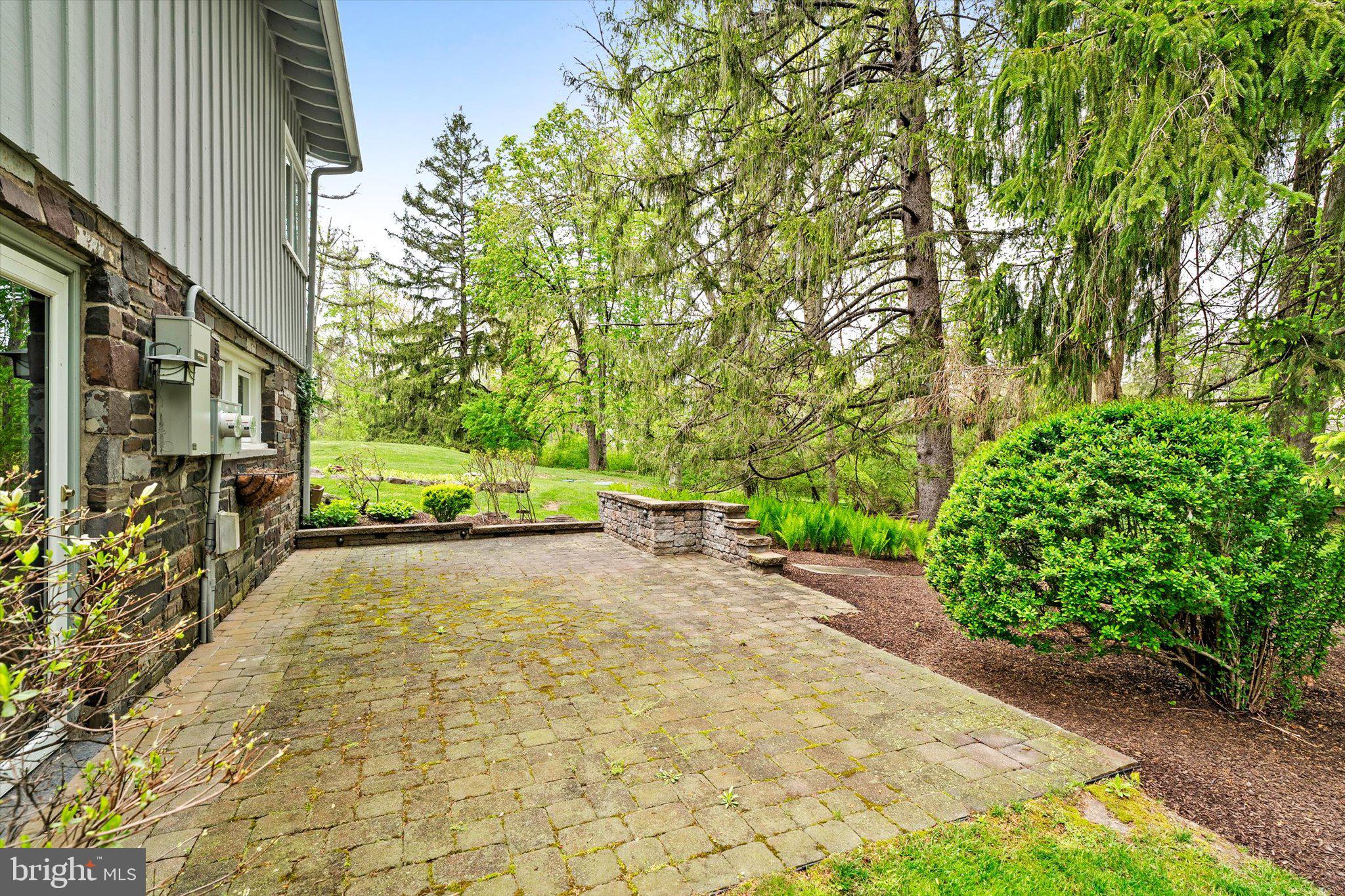 6783 Chapel Road New Hope, PA 18938 - Photo 28 of 42 Lower level family room opens to this patio.
