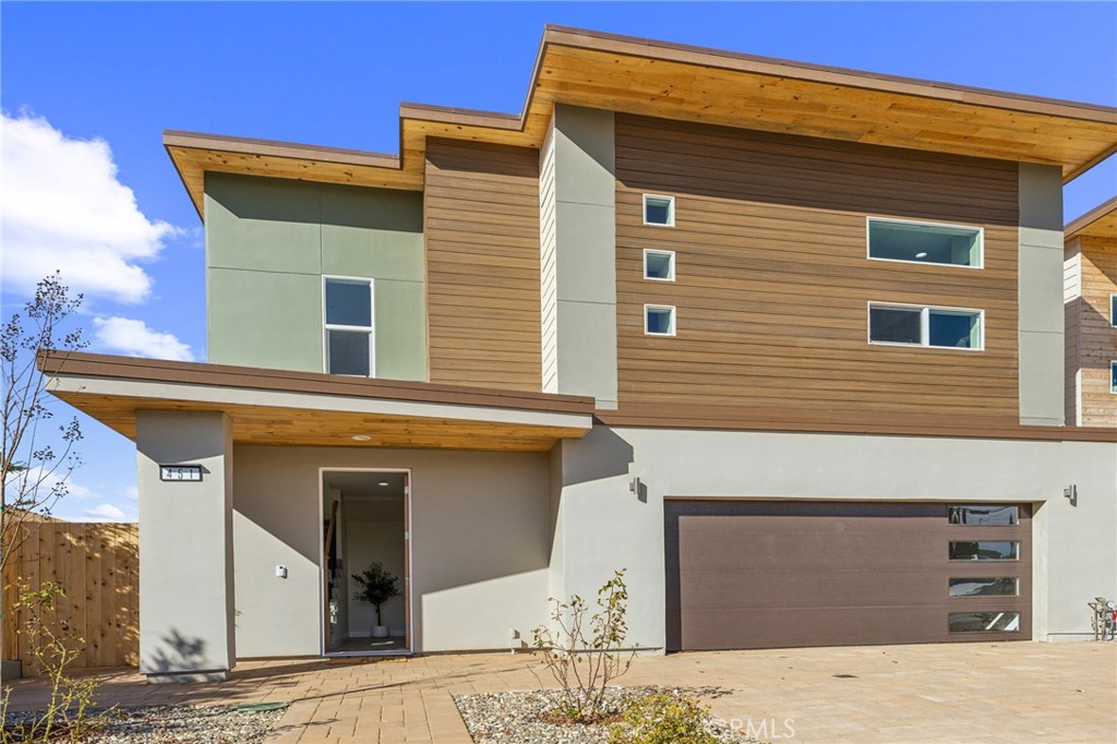 a front view of a house