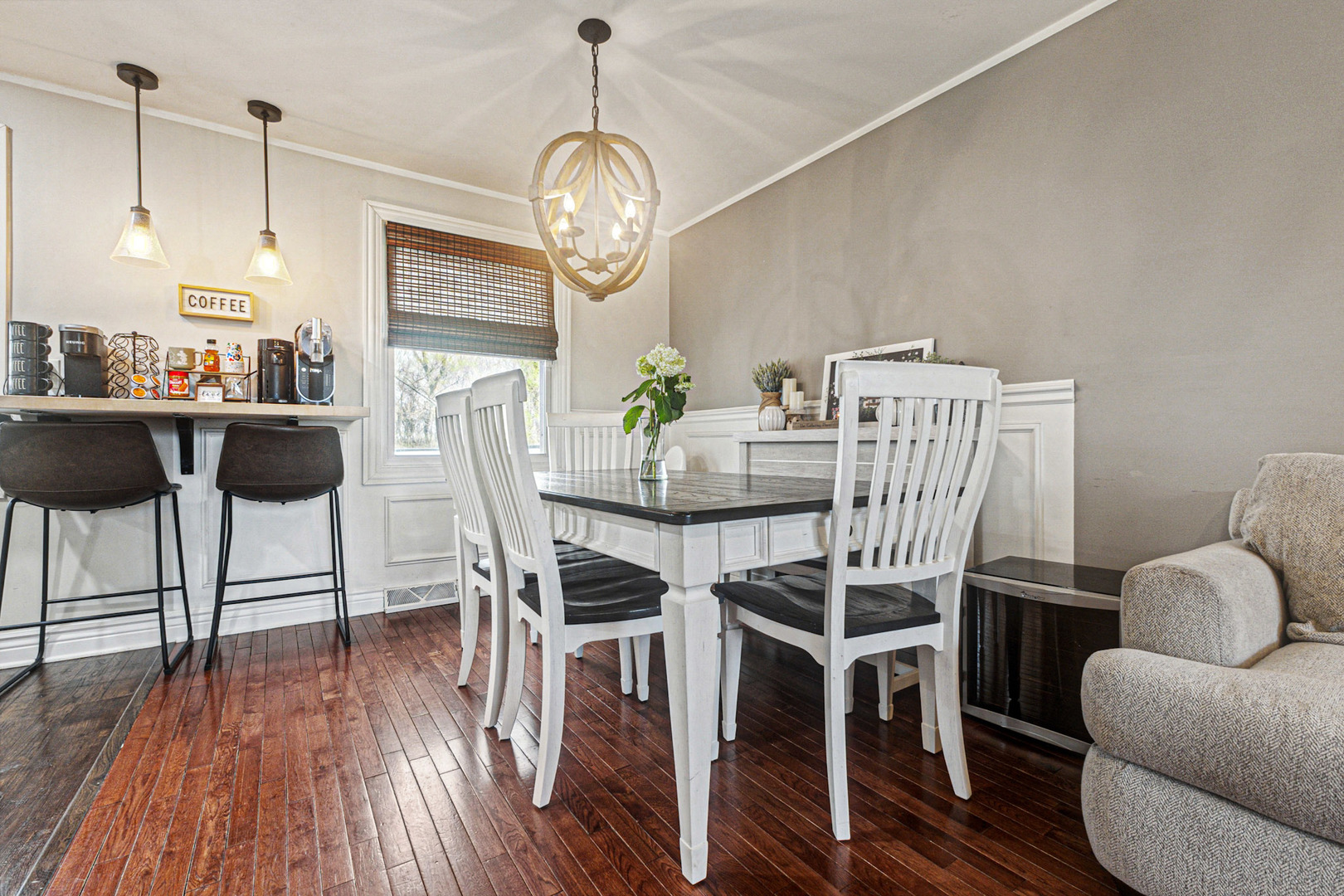 2016 Digby Drive New Lenox, IL 60451 - Photo 7 of 26 a view of a dining room with furniture wooden floor and chandelier