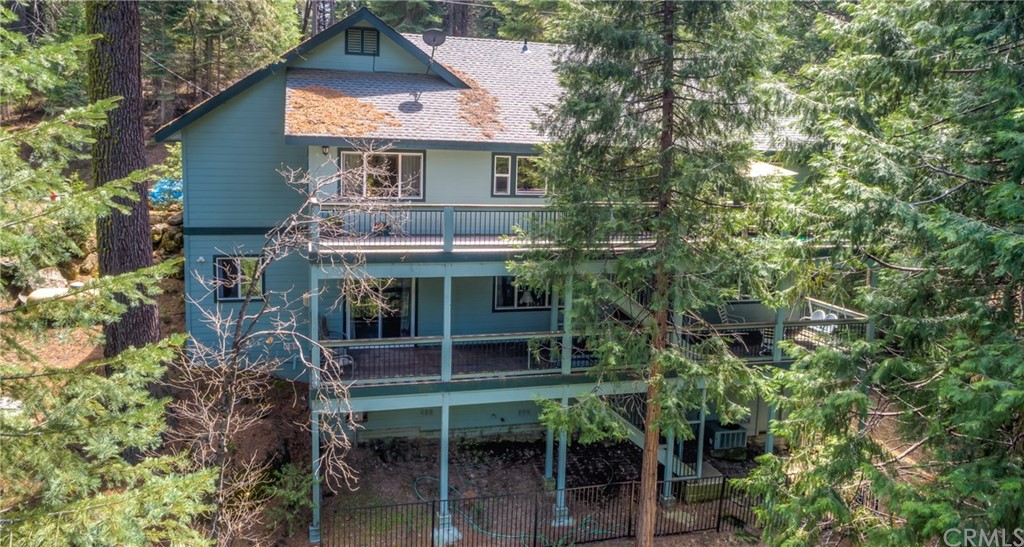 7703 Forest Drive Fish Camp, CA 93623 - Photo 40 of 48 front view of house with a tree