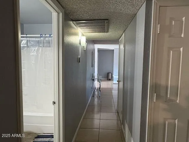 a view of hallway with elevator