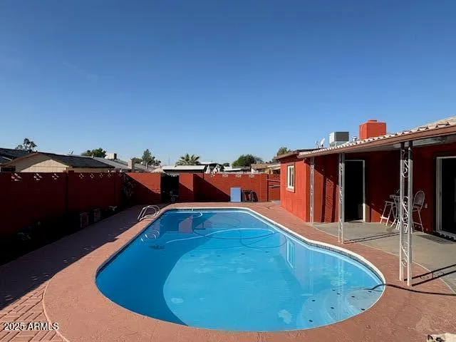 a view of a house with pool