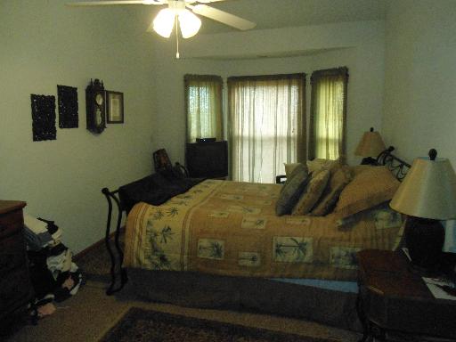 23319 Lucas Road DeKalb, IL 60115 - Photo 7 of 14 a bedroom with a bed and a chandelier