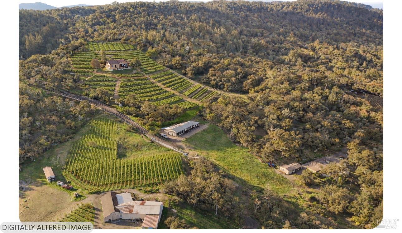 4127 Dry Creek Road Napa, CA 94558 - Photo 41 of 43 Rendering of ADU on upper hillside