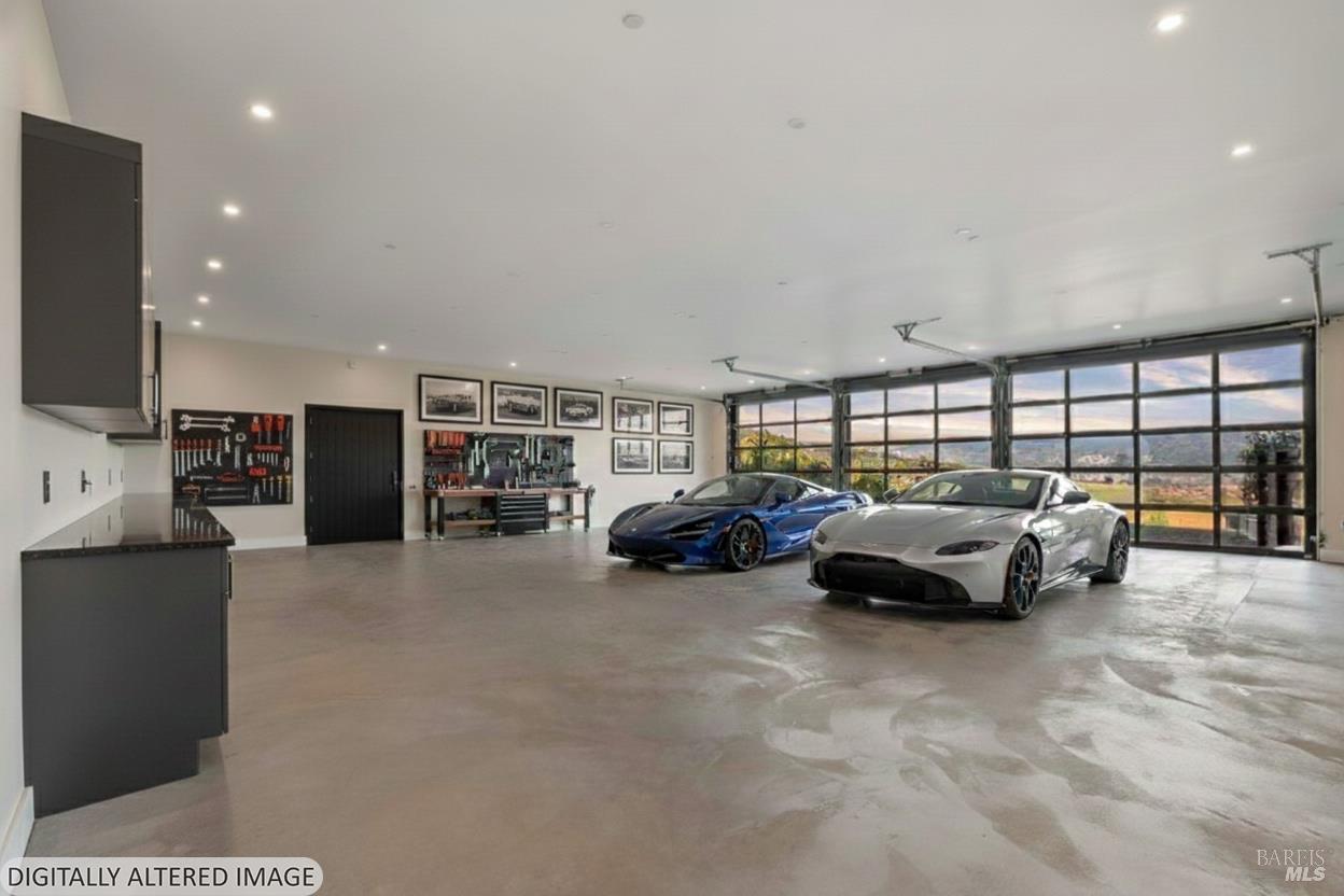 4127 Dry Creek Road Napa, CA 94558 - Photo 42 of 43 Rendering of virtual staging- garage/galleria space