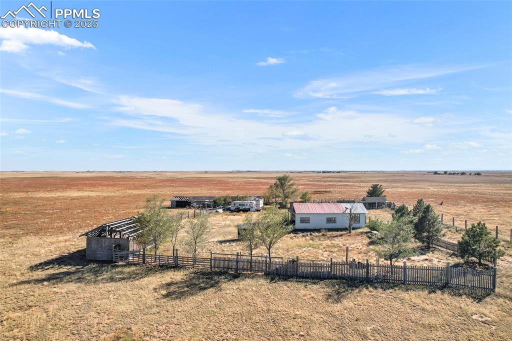 41305 Gieck Road Rush, CO 80833 - Photo 1 of 8 Birds eye view of property with a rural view
