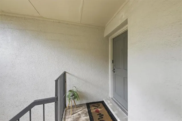 a view of front door