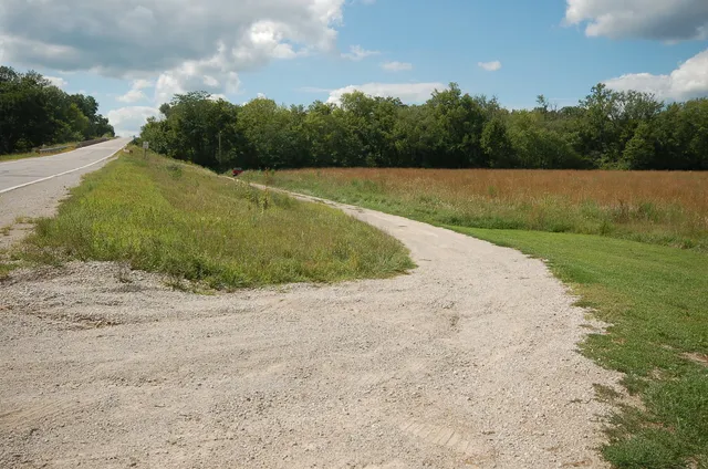 a view of a lake with mountain in the background