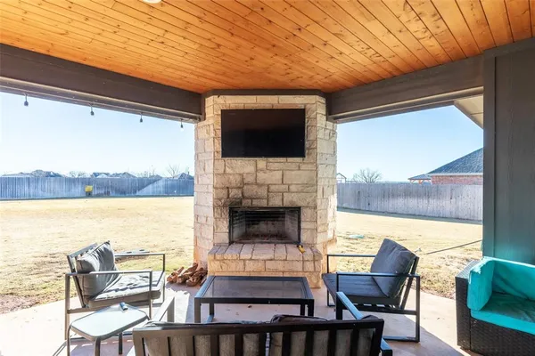 a outdoor space with patio