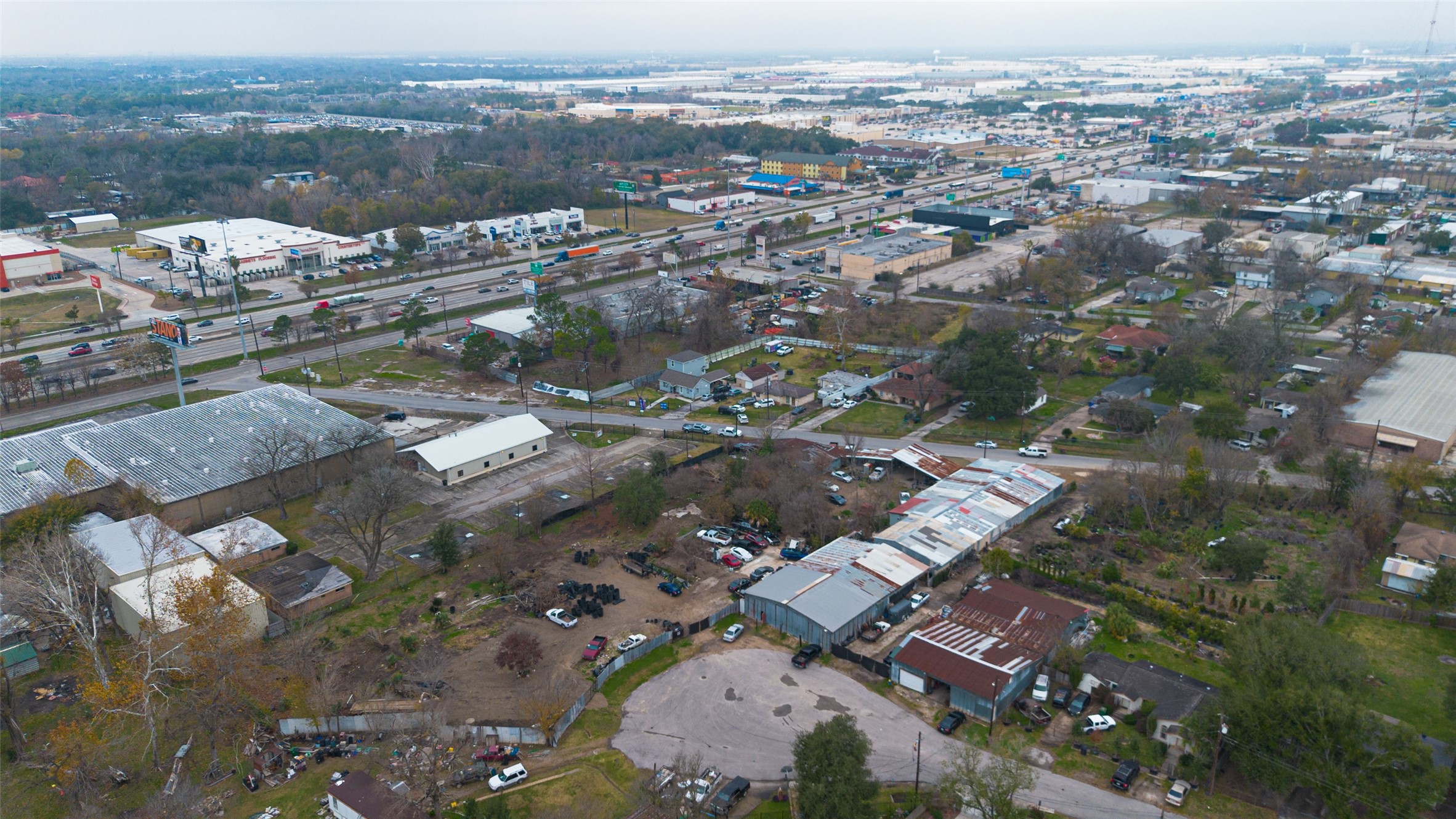521 Blue Bell Road Houston, TX 77037 - Photo 14 of 29 an aerial view of a city with lots of residential buildings