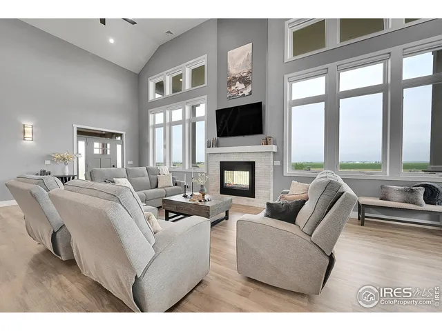 a view of a living room and bathroom