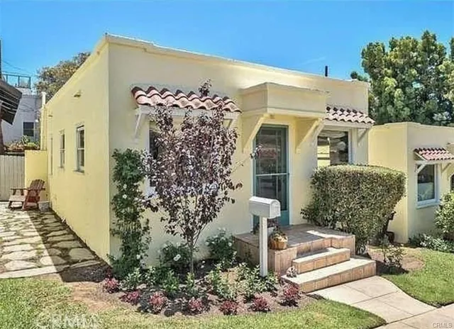 a front view of a house