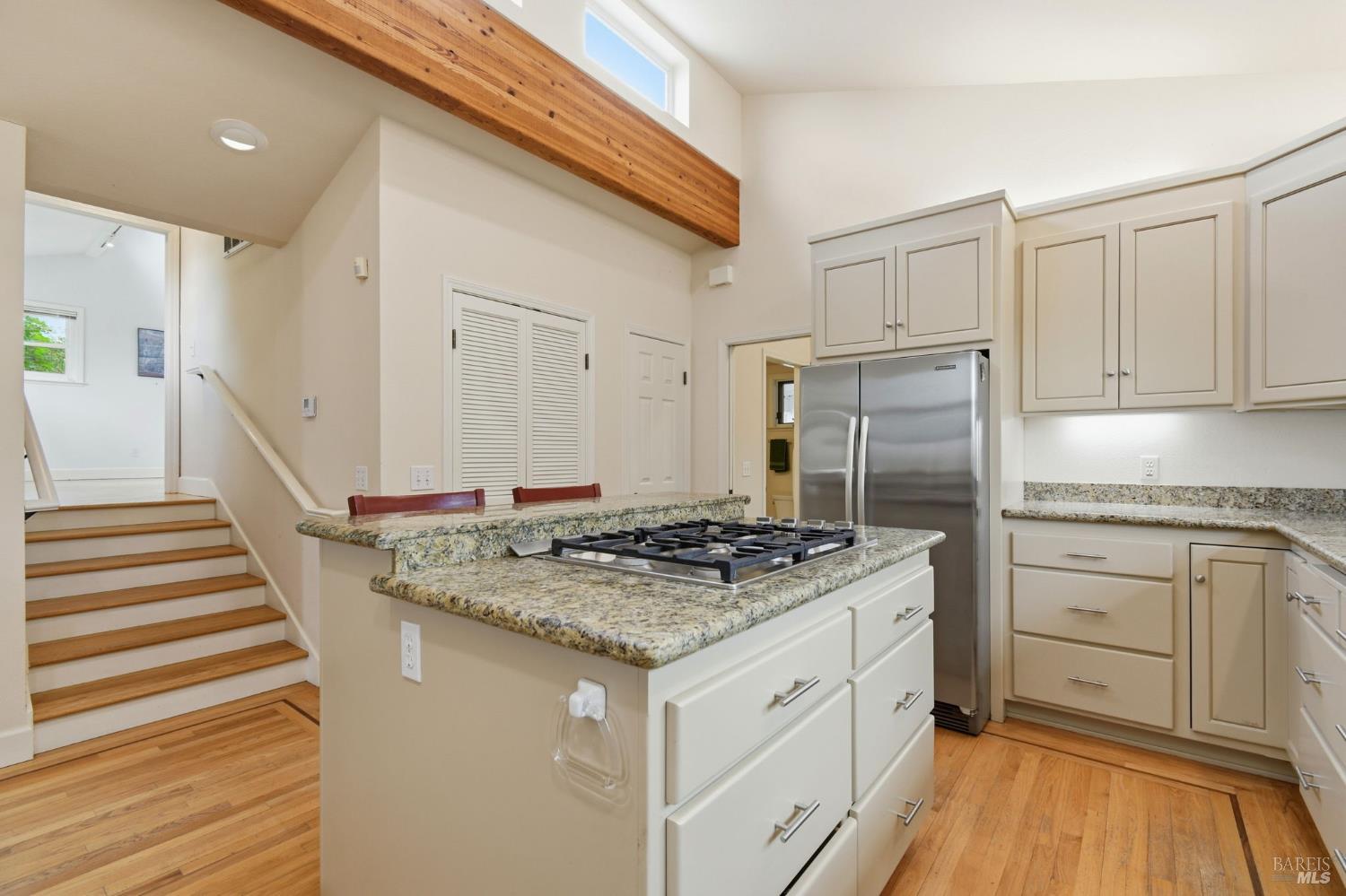 3223 Canfield Road Sebastopol, CA 95472 - Photo 15 of 58 Kitchen with Stairs to Second Bedroom