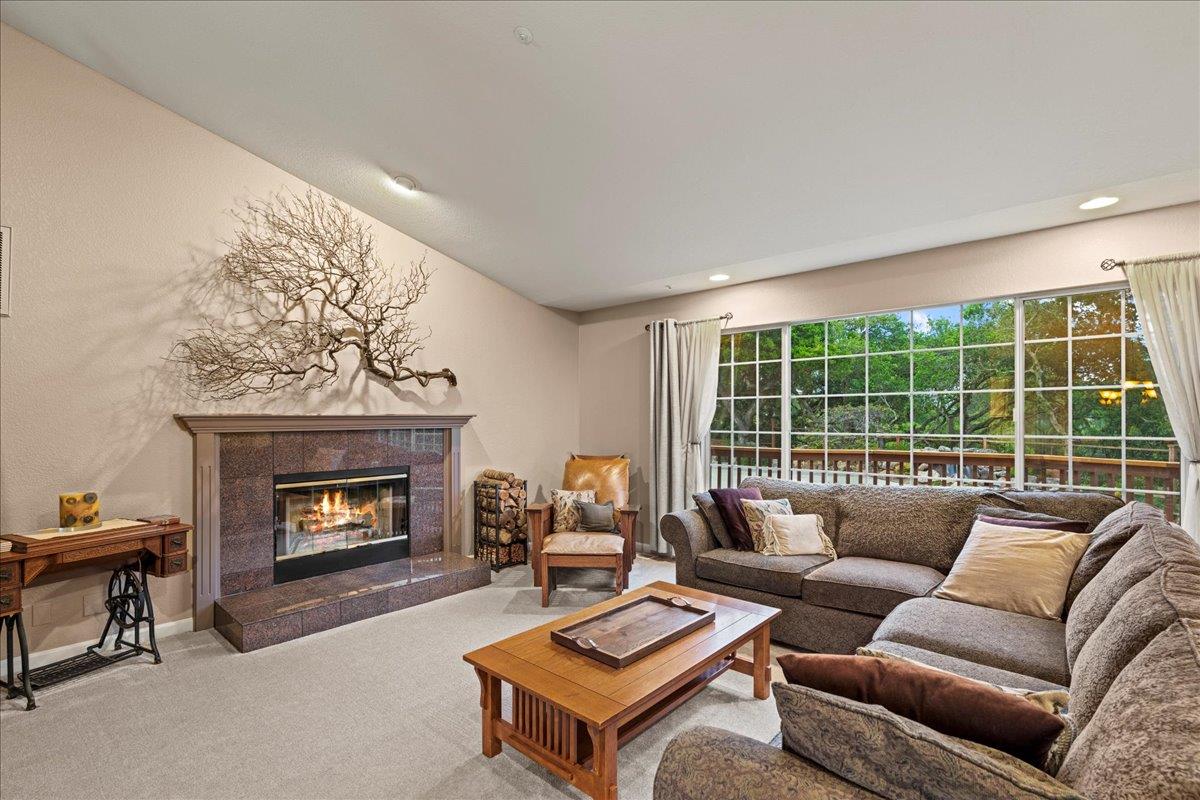 6980 Timeview Way Prunedale, CA 93907 - Photo 6 of 47 a living room with furniture and a fireplace