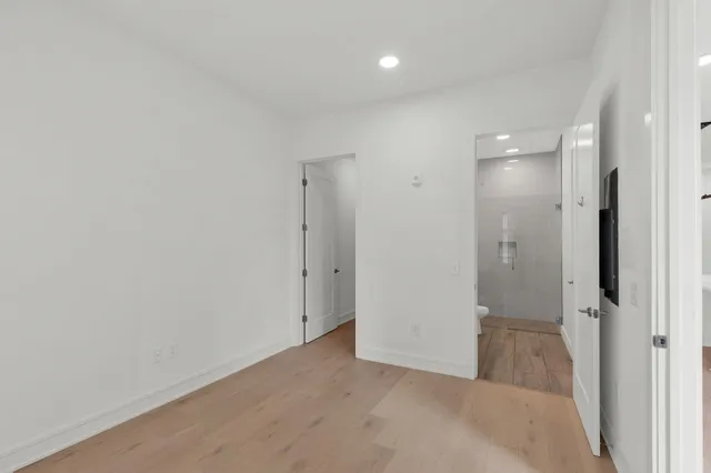 a view of a room with a hallway