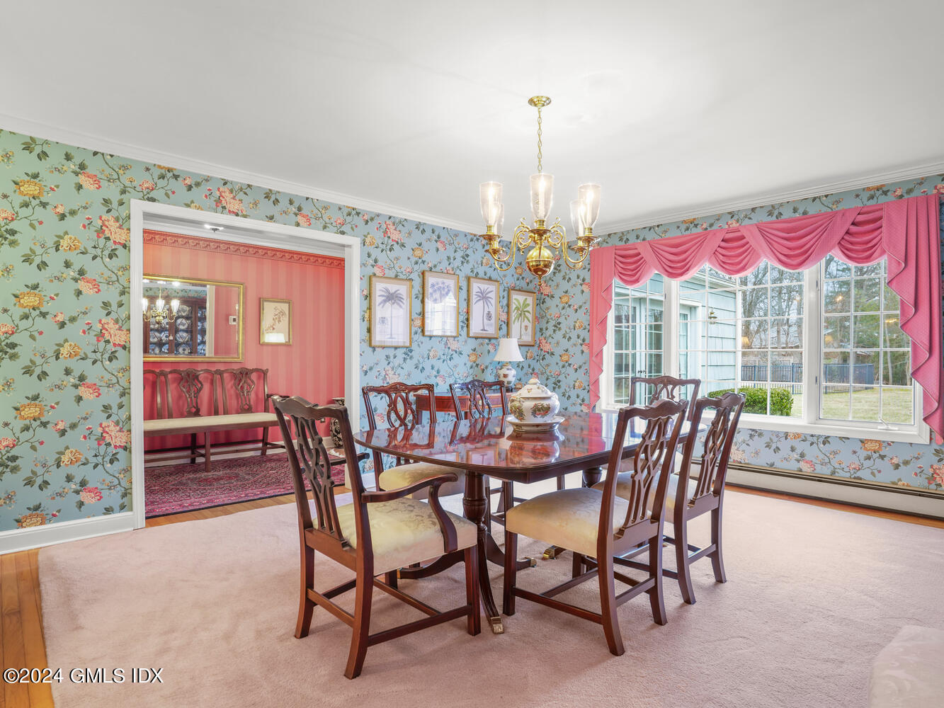 191 Cat Rock Road Cos Cob, CT 06807 - Photo 7 of 30 a view of a dining room with furniture window and wooden floor