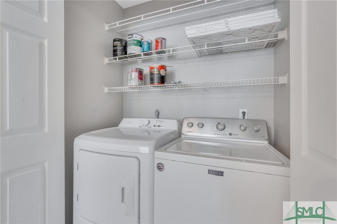 11 Ropemaker Court, Unit FURNISHED Savannah, GA 31410 - Photo 16 of 40 Washer & Dryer in 2nd Living Area